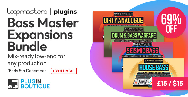Loopmasters Plugins Bass Master Expansion Pack Bundle Black Friday Sale (Exclusive)