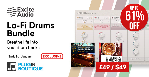 Excite Audio Lo-Fi Drums Bundle Sale (Exclusive)