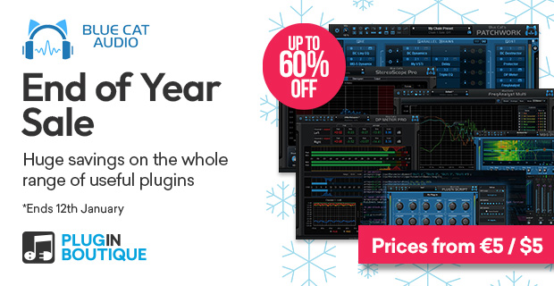 Blue Cat Audio End of Year Sale