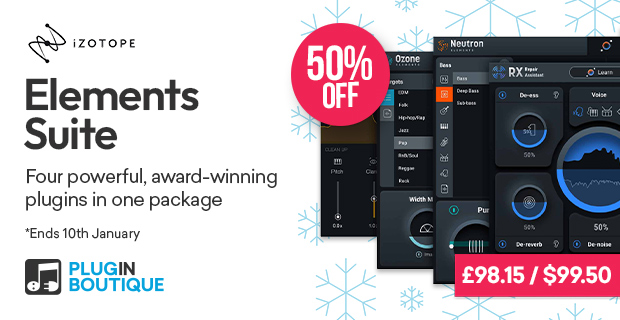 iZotope Elements Suite Holiday Sale