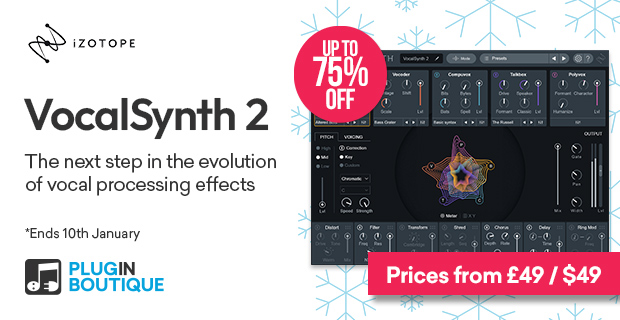 iZotope VocalSynth 2 Holiday Sale