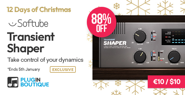 12 Days of Christmas - Softube Transient Shaper Sale (Exclusive)