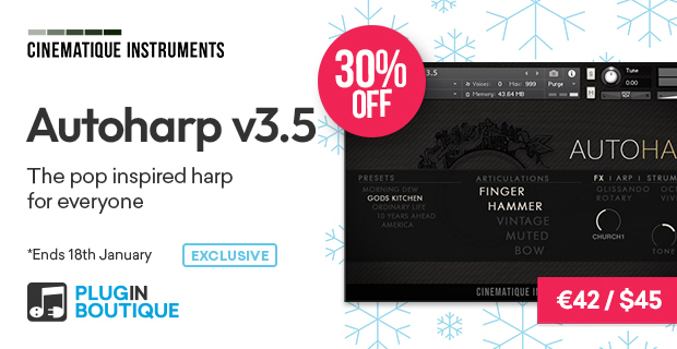 Cinematique Instruments Autoharp v3.5 Sale (Exclusive)