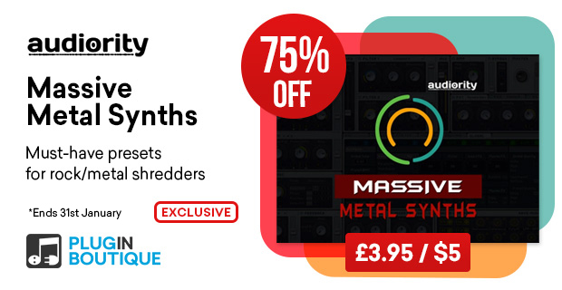 Audiority Massive Metal Synths Presets Sale (Exclusive)