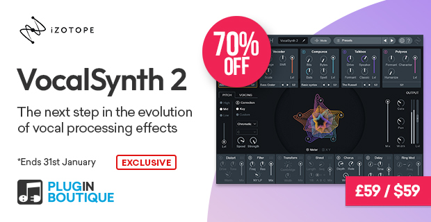 iZotope VocalSynth 2 Sale (Exclusive)