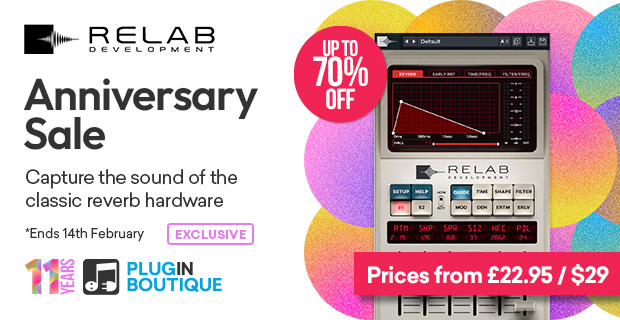 Plugin Boutique's 11th Anniversary: Relab Development Sale (Exclusive)