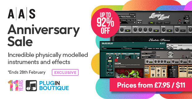 Plugin Boutique's 11th Anniversary: AAS Sale (Exclusive)
