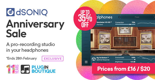Plugin Boutique's 11th Anniversary: dSONIQ Sale (Exclusive)