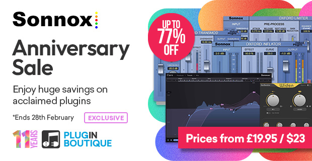 Plugin Boutique's 11th Anniversary: Sonnox Sale (Exclusive)
