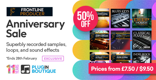 Plugin Boutique's 11th Anniversary: Frontline Producer Sale (Exclusive)