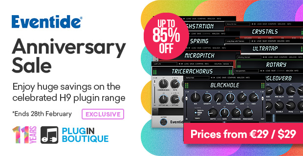 Plugin Boutique's 11th Anniversary: Eventide H9 Series Sale (Exclusive)
