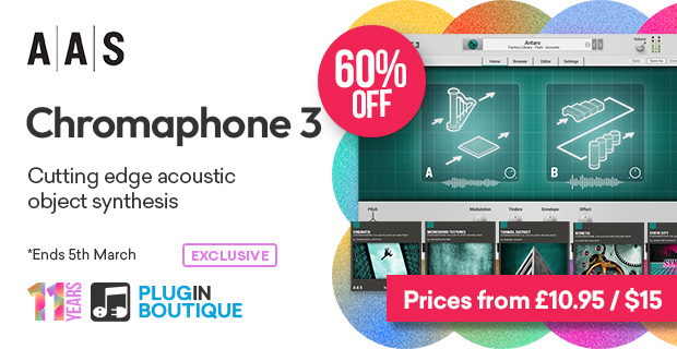 Plugin Boutique's 11th Anniversary: AAS Chromaphone 3 Sale (Exclusive)