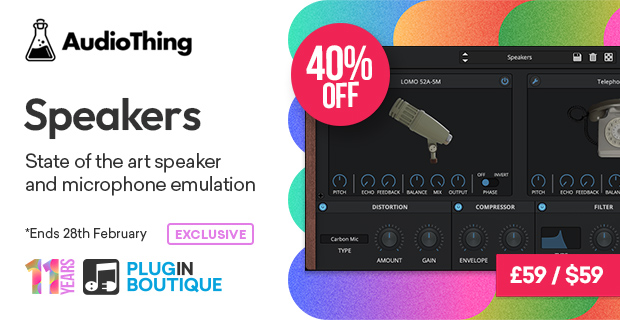 Plugin Boutique's 11th Anniversary: AudioThing Speakers Sale (Exclusive)