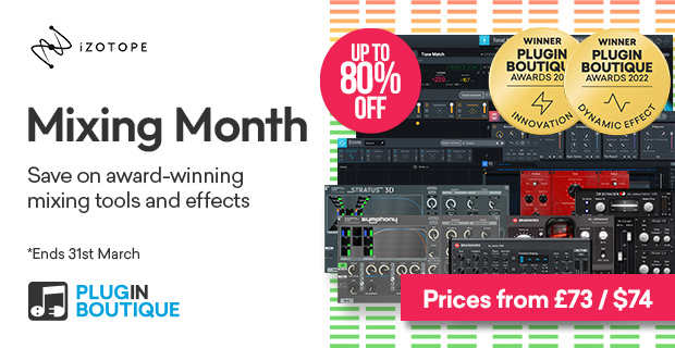 iZotope Mixing Month Sale
