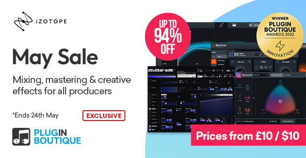 iZotope May Sale (Exclusive)