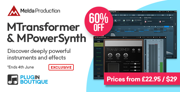 MeldaProduction MTransformer & MPowerSynth Sale (Exclusive)