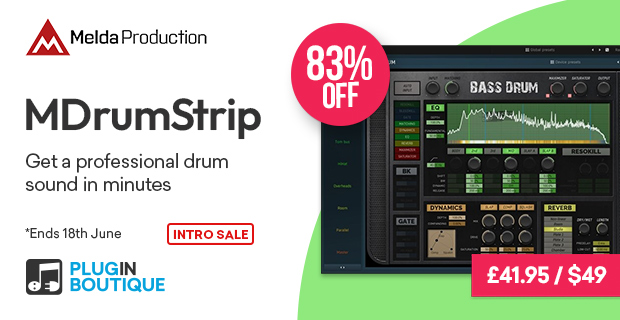 MeldaProduction MDrumStrip Intro Sale 