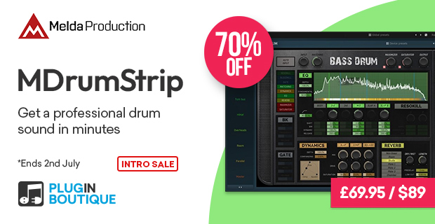 MeldaProduction MDrumStrip Intro Sale 