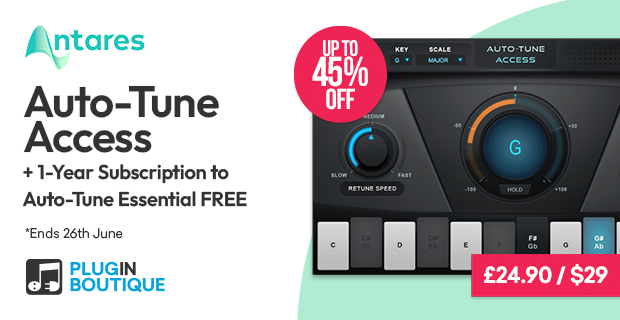 Antares Auto-Tune Access + 1 Year of Auto-Tune Essentials FREE Sale