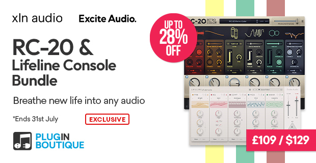 XLN Audio RC-20 & Excite Audio Lifeline Console Bundle Sale (Exclusive)