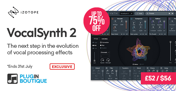 iZotope VocalSynth 2 Vocal Tools Sale (Exclusive)