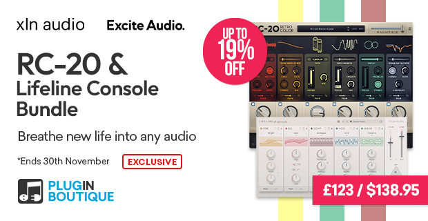 XLN Audio RC-20 & Excite Audio Lifeline Console Bundle Sale (Exclusive)