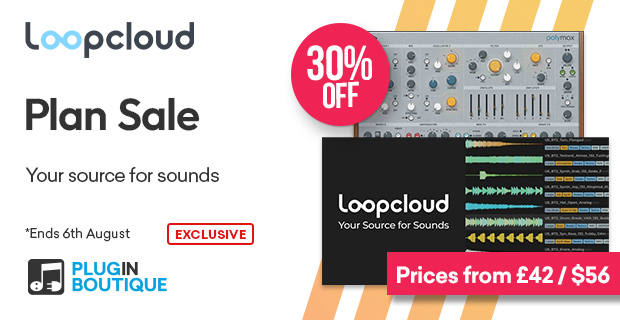 Loopcloud Plans + FREE Universal Audio PolyMAX Synth Sale (Exclusive)