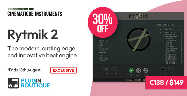 Cinematique Instruments Rytmik 2 Flash Sale (Exclusive)