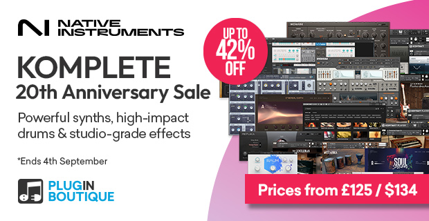 Native Instruments KOMPLETE 20th Anniversary Sale
