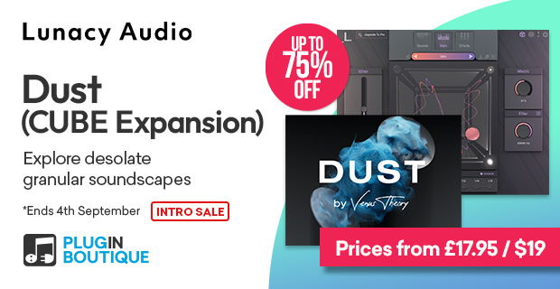 Lunacy Audio Dust (CUBE Expansion) + CUBE Mini Intro Sale