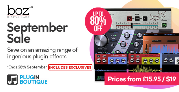 Boz Digital Labs September Sale (Includes Exclusives)
