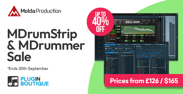 MeldaProduction MDrummer & MDrumStrip Sale 