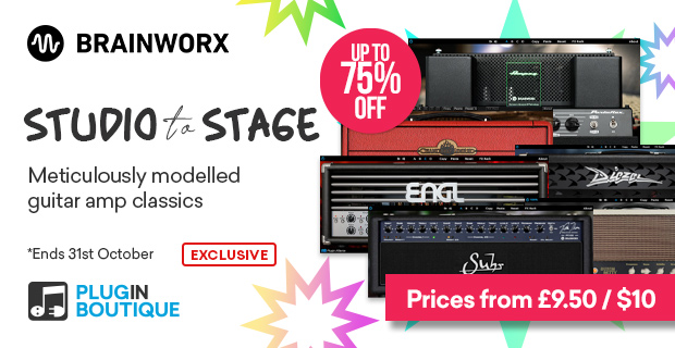 Brainworx Guitar Amps Studio to Stage Sale (Exclusive)