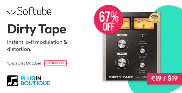 Softube Dirty Tape Sale (Plugin Boutique Award Winner 2022 Exclusive)