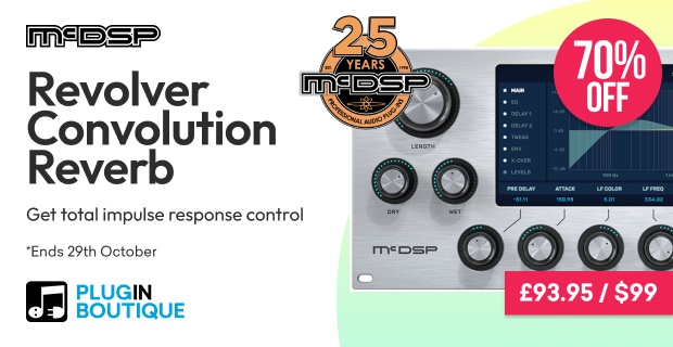 McDSP 25th Anniversary Sale - Revolver Convolution Reverb