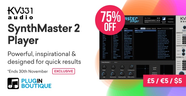 KV331 Audio SynthMaster 2 Player Black Friday Sale