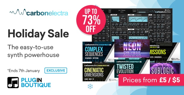 Plugin Boutique Carbon Electra & Expansions Holiday Sale (Exclusive)