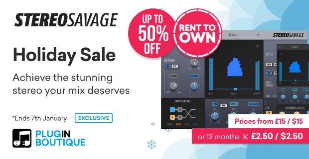 Plugin Boutique StereoSavage 2 Holiday & Rent To Own Sale (Exclusive)