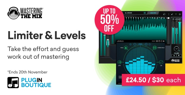Mastering The Mix Limiter & Levels Black Friday Sale  