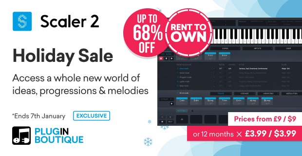Plugin Boutique Scaler 2 & Rent To Own Holiday Sale (Exclusive)