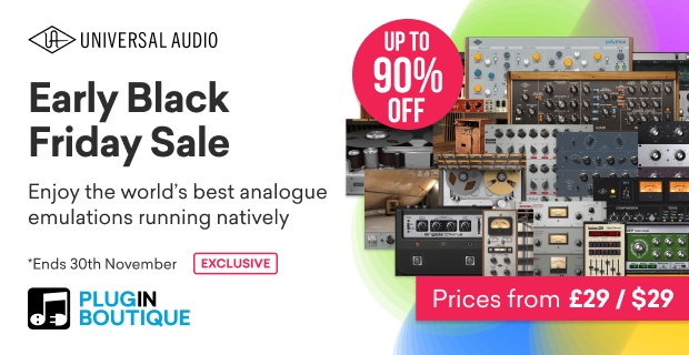 Universal Audio UAD Early Black Friday Sale