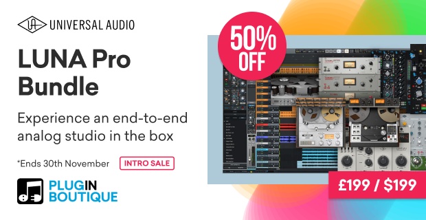 Universal Audio UAD LUNA Pro Bundle Intro Sale