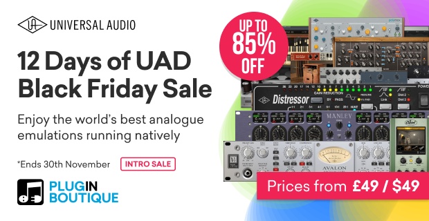 Universal Audio '12 Days of UAD' Black Friday Sale 