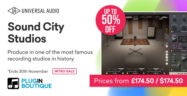 Universal Audio UAD Sound City Studios Intro Sale