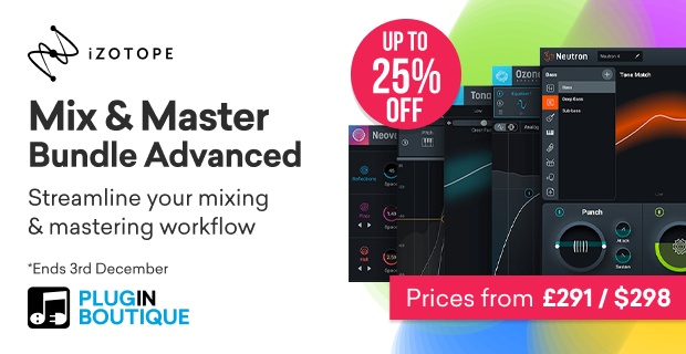 iZotope Mix & Master Bundle Advanced Black Friday Sale
