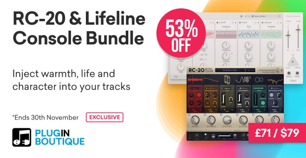 XLN Audio RC-20 & Excite Audio Lifeline Console Bundle Black Friday Sale