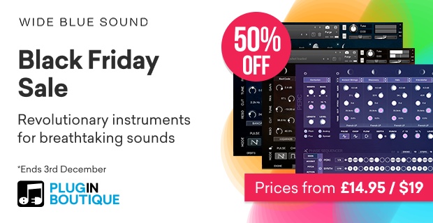 Wide Blue Sound Black Friday Sale