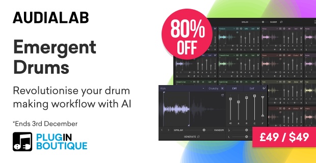 Audialab Emergent Drums Black Friday Sale