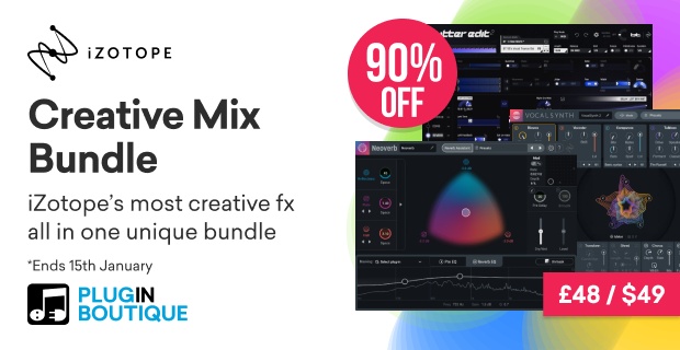 iZotope Creative Mix Bundle Black Friday Sale