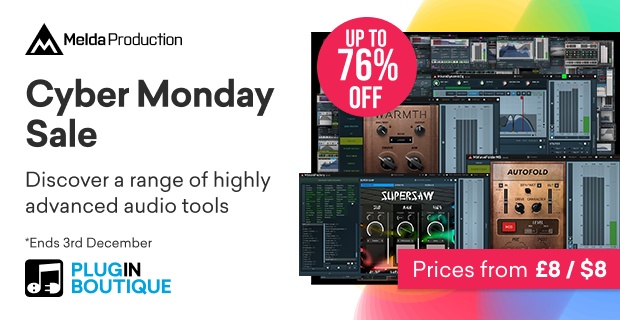 MeldaProduction Cyber Monday Sale 